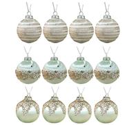 Bolas De Árbol De Navidad Floteas - Incluyendo 6 Cm 12 Piezas | Bolas De Ńavidad Hechas De Terciopelo Con Material Suave, Cumpleaños, Año Nuevo, Navidad, Decoración De Árboles | De Bola De Bai