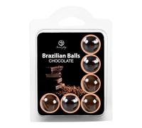 BOLAS LUBRICANTES BESABLES BRAZILIAN BALLS SABOR A CHOCOLATE 6 x 4GR