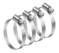 Bolatus Fascette Stringitubo Regolabili 60-80 mm, 4 Pezzi in Acciaio Inox 304, Antiruggine, Per Tubo della Benzina, Gasdotto, Tubo dell'Acqua