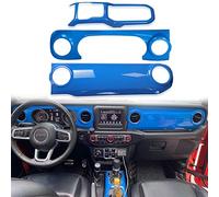 Bolaxin Copertura per cruscotto in ABS Compatibile con Jeep Wrangler JL 2018-2023/Jeep Gladiator JT 2020-2023, Decorazione Interna per Accessori Jeep (Blu)