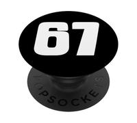 Bold 67 Sport Numero Grafico Clean Athletic Street Style PopSockets PopGrip Adesivo