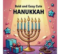 Bold, and Bright Hanukkah Coloring book: Easy and Fun Holiday Designs for All Ages