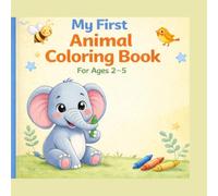 Bold and Easy Animals Coloring Book for Toddlers Ages 2-5: A Fun and Simple Coloring & Alphabet Practice Book for Preschool Kids