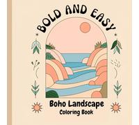 Bold and Easy Boho Landscape coloring book