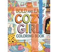 Bold and easy cozy girl coloring