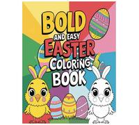 Bold and easy easter colouring book