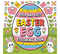 Bold and Easy Easter Egg Coloring Book for Kids: 114 Fun and Simple Easter Egg Designs for Kids Ages 4-8 to Color and Enjoy