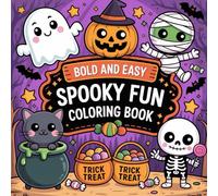BOLD AND EASY HALLOWEEN KIDS CHILDREN COLOURING BOOK