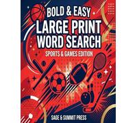 Bold and Easy Large Print Word Search: Sports and Games Edition