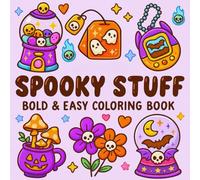 Bold and Easy Spooky Stuff Coloring Page | Fun and Stress Relief | Perfect for All Ages