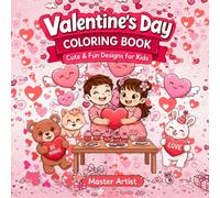 Bold and Easy Valentine Coloring Book: Simple and Thick Lines for Stress Relief: 40 Cute and Cozy Heart, Flower, and Sweet Treat Designs for ... and Kids | 2026 Valentine’s Day Gift Idea
