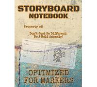Bold Anomaly Storyboard Notebook: 96 Professional Frames, Single-Sided Layout Optimized for Markers and Ink, 16:9 Cinematic Aspect Ratio