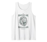 Bold as a Lion Christian Bible Psalm Verse Canotta