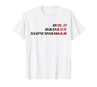 Bold Bad-ass Superhuman Divertente Vecchio Uomo Padre Giorno Regali Idee Maglietta