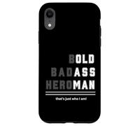 Bold Badass Heroman That's Just Who Old Guy Maglietta Custodia per iPhone XR