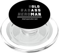 Bold Badass Heroman That's Just Who Old Guy Maglietta PopSockets PopGrip per MagSafe