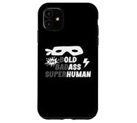 Bold Badass Superhuman Old Ass Human Old Ass Man Funny Dad Custodia per iPhone 11
