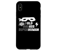 Bold Badass Superhuman Old Ass Human Old Ass Man Funny Dad Custodia per iPhone XS Max
