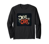 Bold Devil May Care Discorso per gli amanti delle dichiarazioni Maglia a Manica