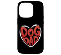 Bold Dog Dad Heart Graphic For Proud Pet Loving Men Custodia per iPhone 14 Pro