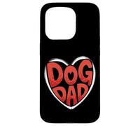 Bold Dog Dad Heart Graphic For Proud Pet Loving Men Custodia per iPhone 15 Pro