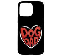 Bold Dog Dad Heart Graphic For Proud Pet Loving Men Custodia per iPhone 15 Pro Max