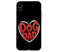 Bold Dog Dad Heart Graphic For Proud Pet Loving Men Custodia per iPhone XS Max