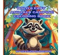 Bold & Easy Animals Camping Coloring Book