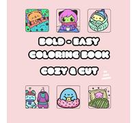 BOLD - EASY COLORING BOOK IMAGINE COZY & CUT: LIBRO DA COLORARE PER ADULTI, ADOLESCENTI E BAMBINI