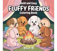 Bold & Easy Fluffy Friends Coloring Book For Kids
