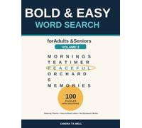 Bold & Easy Word Search for Adults & Seniors Volume 2