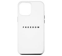 Bold Freedom Tipografia Patriottica Inspirational Word Art Custodia per iPhone 12 Pro Max