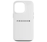 Bold Freedom Tipografia Patriottica Inspirational Word Art Custodia per iPhone 13 Pro