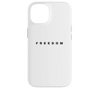 Bold Freedom Tipografia Patriottica Inspirational Word Art Custodia per iPhone 14