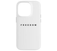 Bold Freedom Tipografia Patriottica Inspirational Word Art Custodia per iPhone 14 Pro