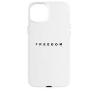 Bold Freedom Tipografia Patriottica Inspirational Word Art Custodia per iPhone 15 Plus