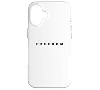 Bold Freedom Tipografia Patriottica Inspirational Word Art Custodia per iPhone 16