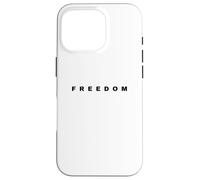Bold Freedom Tipografia Patriottica Inspirational Word Art Custodia per iPhone 16 Pro
