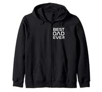 Bold & Futuristic Best Dad Ever Father's Day Felpa con Cappuccio