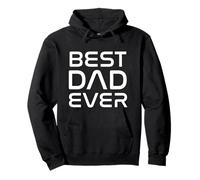 Bold & Futuristic Best Dad Ever Father's Day Felpa con Cappuccio