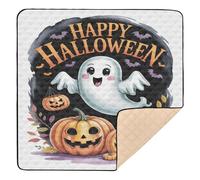 Bold Happy Halloween Spirit, grande tappetino antiscivolo per bambini e attività per interni ed esterni, resistente all'acqua, tappetino per intrattenimento per neonati e bambini, 127 x 127 cm