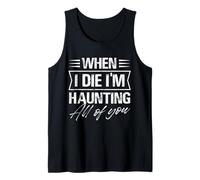 Bold Haunting Citazione Halloween Design Canotta