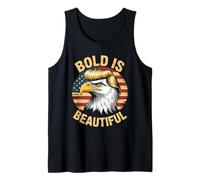 Bold is Beautiful 4 luglio USA Patriotic Funny Bald Eagle Canotta