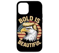 Bold is Beautiful 4 luglio USA Patriotic Funny Bald Eagle Custodia per iPhone 12/12 Pro