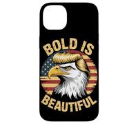 Bold is Beautiful 4 luglio USA Patriotic Funny Bald Eagle Custodia per iPhone 14 Plus