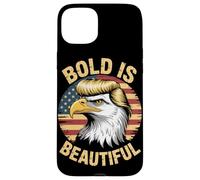 Bold is Beautiful 4 luglio USA Patriotic Funny Bald Eagle Custodia per iPhone 15 Plus