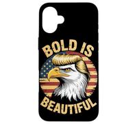 Bold is Beautiful 4 luglio USA Patriotic Funny Bald Eagle Custodia per iPhone 16 Plus