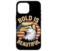 Bold is Beautiful 4 luglio USA Patriotic Funny Bald Eagle Custodia per iPhone 16 Pro Max