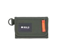 Lässig BOLD Portafoglio per Bambini per la scuola con finestra internaportamonete e scomparti per carte di credito chiusura a strappo/School Wallet Bold dark olive