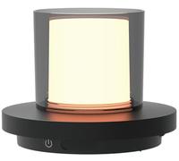 BOLD Lampada da Tavolo Solare 2 in 1 per Esterni, Dimmerabile con Touch Dimmer, Ricarica Solare e USB, Fino a 11 Ore di Autonomia, IP44, Lampada LED Senza Fili per Giardino, Terrazza e Campeggio, Nera